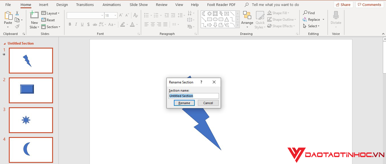 Hướng dẫn tạo và quản lý Section trong Powerpoint đơn giản 1
