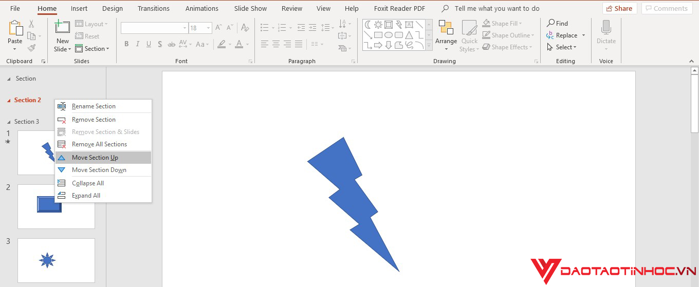 Hướng dẫn tạo và quản lý Section trong Powerpoint đơn giản 2