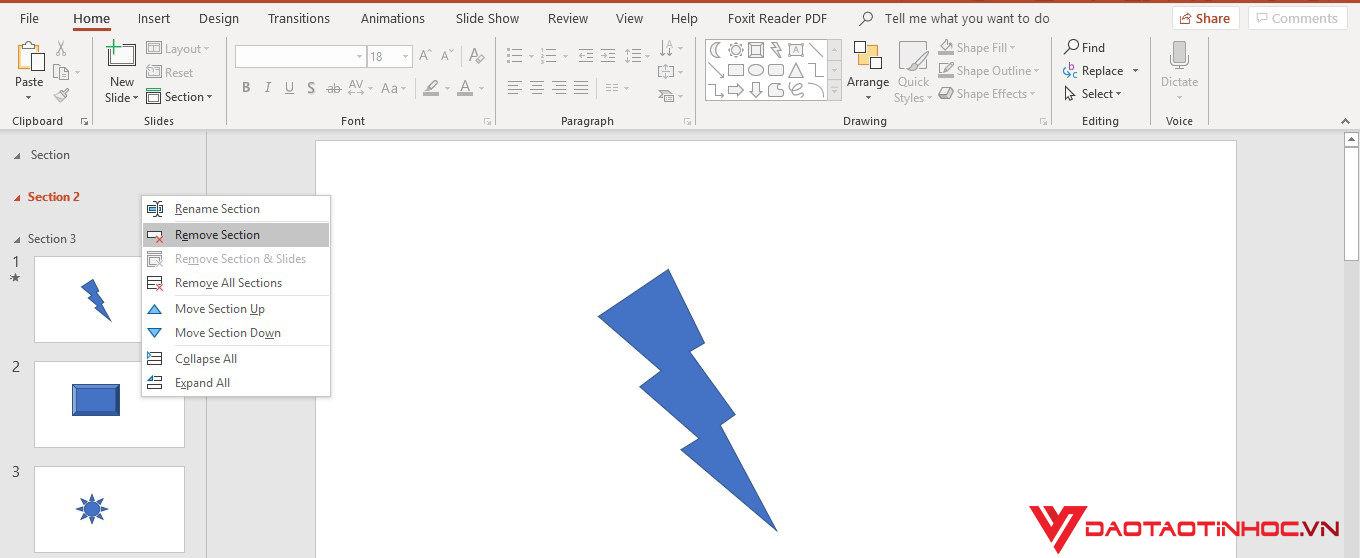Hướng dẫn tạo và quản lý Section trong Powerpoint đơn giản3