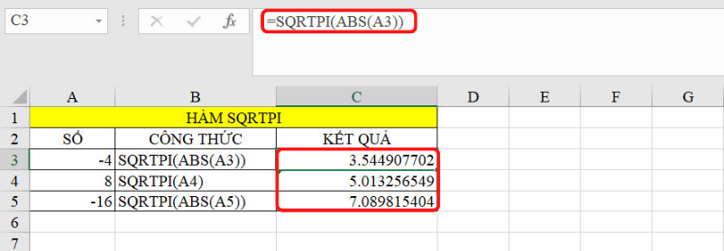 hàm căn bậc 2 trong excel 7