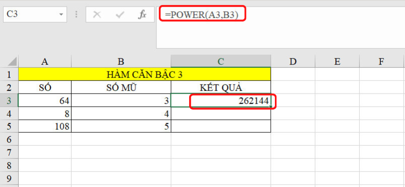 hàm căn bậc 2 trong excel 8