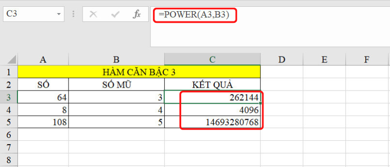 hàm căn bậc 2 trong excel 9