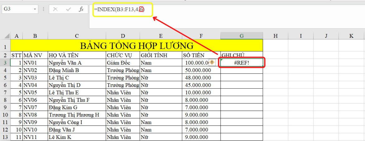 hàm index trong excel 16