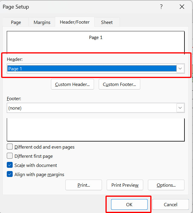 Cách đánh số trang trong Excel theo thứ tự