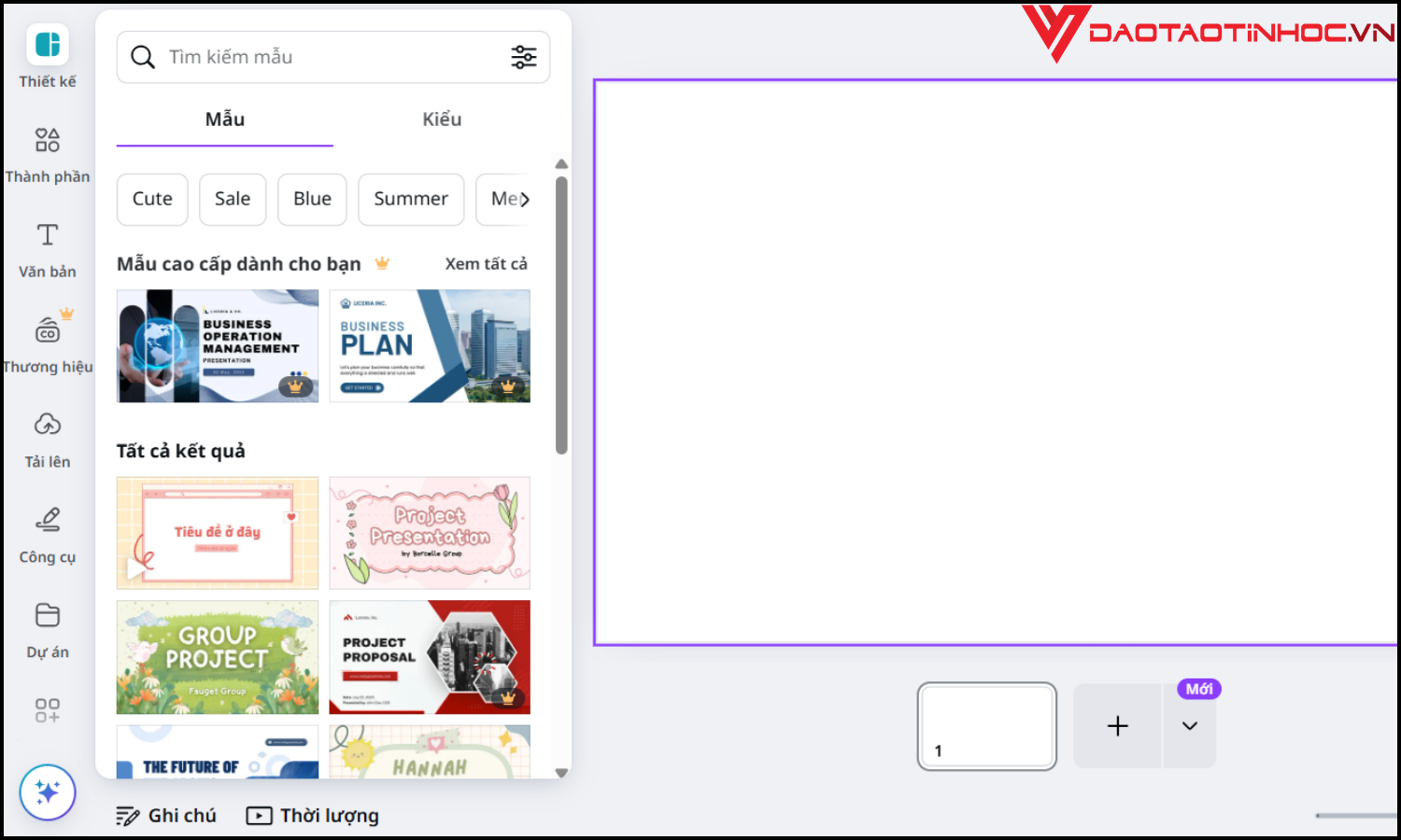 Công cụ Slide AI nổi bật Canva