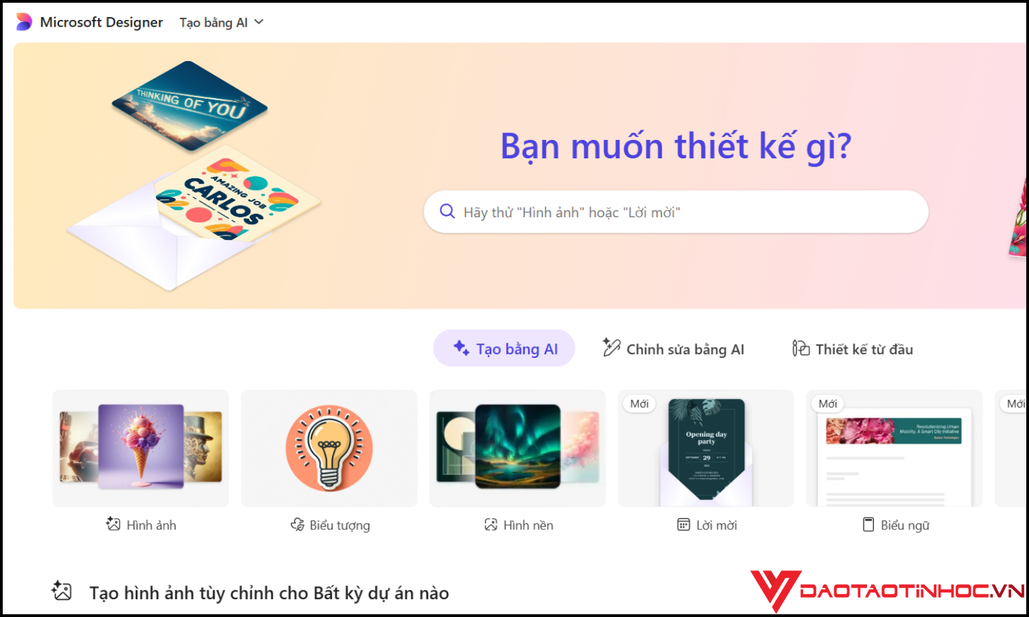 Công cụ Slide AI nổi bật Microsoft Designer
