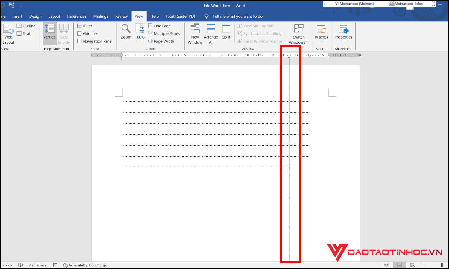 Cách chỉnh tab trong Word nếu lỡ đặt sai