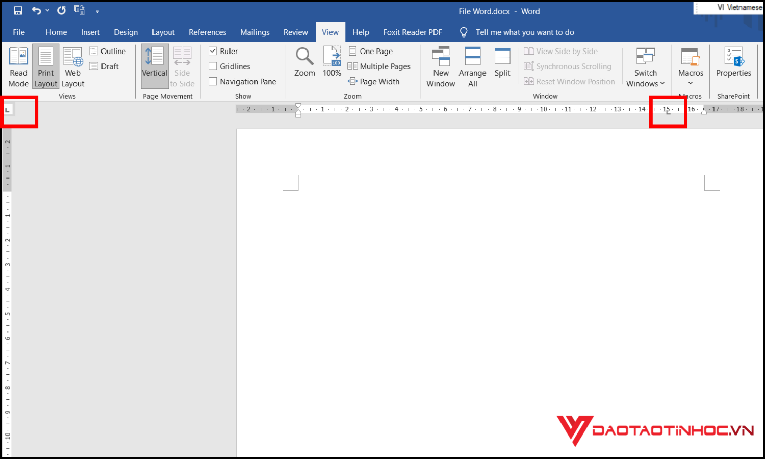 Cách đặt tab trong Word nhanh và chính xác bước 2