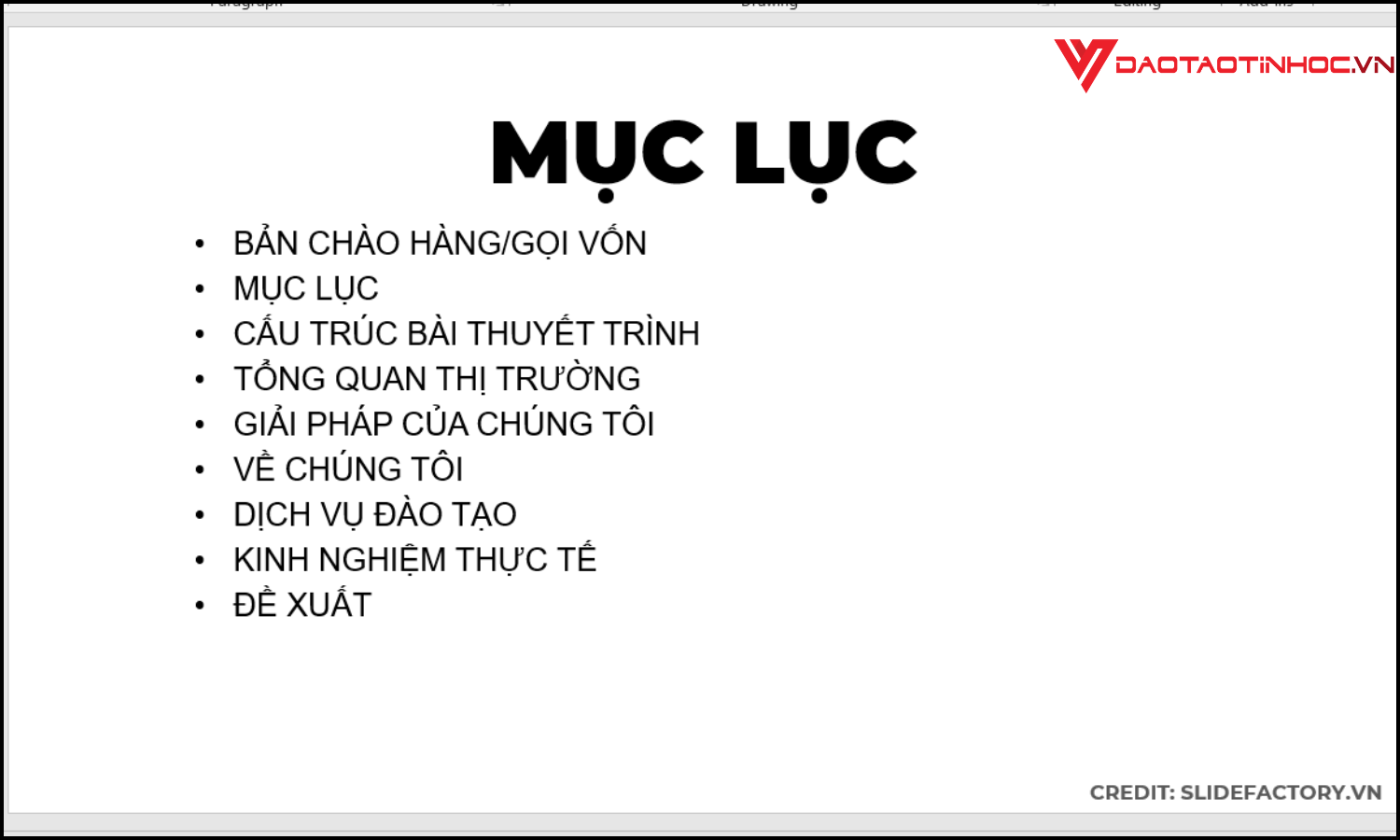 Cách tạo mục lục PowerPoint nhanh và chuyên nghiệp bước 5