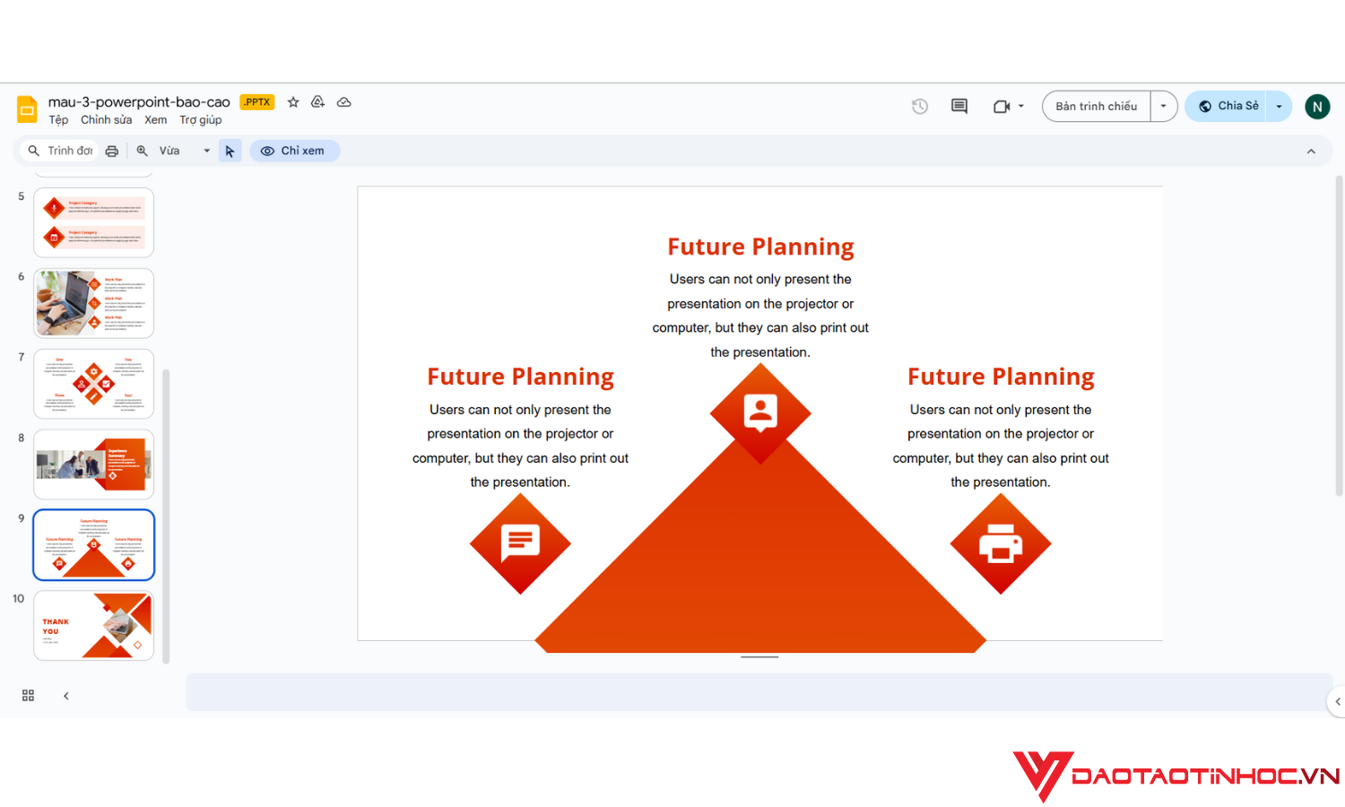Gợi ý các mẫu PowerPoint báo cáo công việc đẹp 3