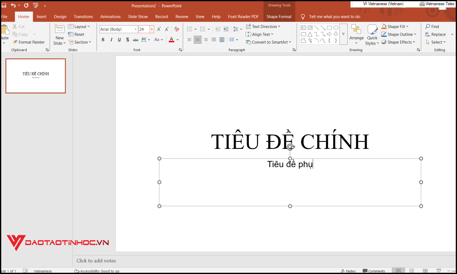 Cách tạo trang mở đầu trong PowerPoint bước 3