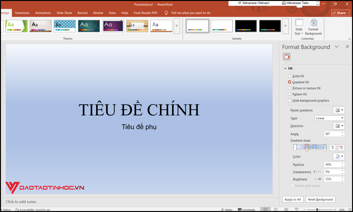 Cách tạo trang mở đầu trong PowerPoint bước 4