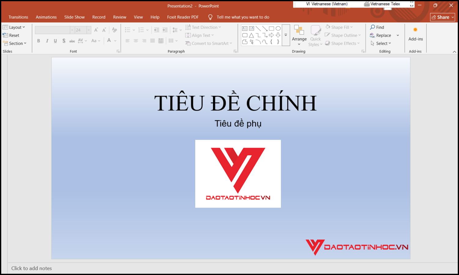 Cách tạo trang mở đầu trong PowerPoint bước 5