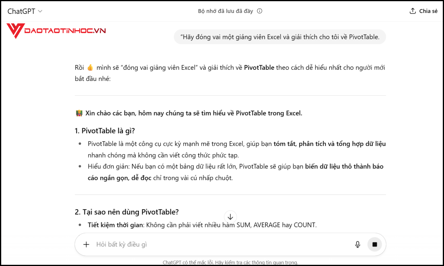 Prompt đóng vai (Role-playing Prompt)