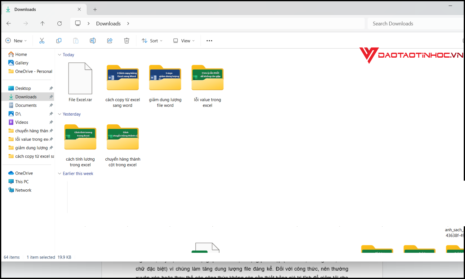 Cách nén file Excel dung lượng cao bước 3