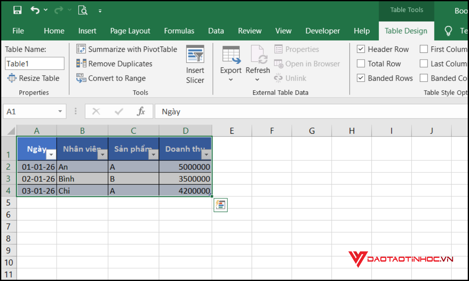 Gộp nhiều sheet thành 1 sheet bằng Query bước 1